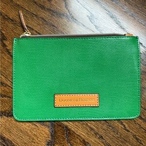 Dooney & Bourke Emerald Green Textured Pouch
